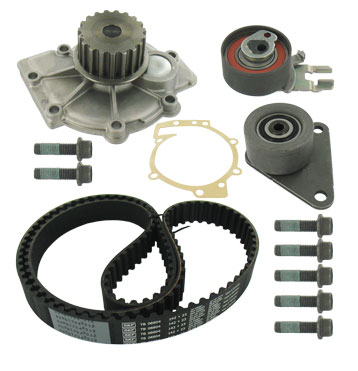 Set distributie potrivit VOLVO 850, C30, C70 I, C70 II, S40 I, S40 II, S60 I, S70, S80 I, S80 II, V40, V50, V60 I, V70 I, V70 II 1.6-2.5ALK 1993-2018 (curea + intinzator + pompa apa) [2]