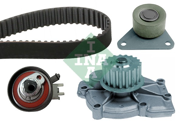 Set distributie potrivit VOLVO 850, C70 I, S40 I, S60 I, S70, S80 I, V40, V70 I, V70 II, XC70 I, XC90 I; RENAULT LAGUNA I, SAFRANE II 1.6-2.5 1993-2014 (curea + intinzator + pompa apa) [2]