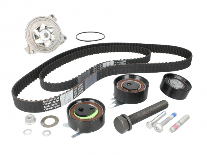 Set distributie (curea + intinzator + Pompa apa) potrivit VOLVO 850, S70, S80 I, V70 I, V70 II 2.5D 08.95-08.07