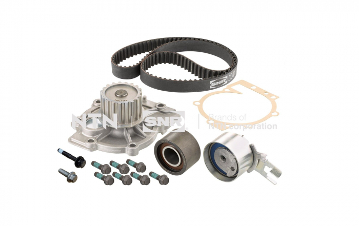 Set distributie (curea + intinzator + Pompa apa) potrivit VOLVO C30, C70 II, S40 II, S60 I, S60 II, S80 I, S80 II, V40, V50, V60 I, V70 II, V70 III 2.0D 2.4D 2.4DH 01.01-05.18