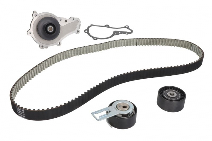Set distributie potrivit VOLVO C30, S40 II, S60 II, S80 II, V40, V50, V60 I, V70 III; CITROEN BERLINGO, BERLINGO MULTISPACE 1.4D/1.6D dupa 2004 (curea + intinzator + Pompa apa) [2]