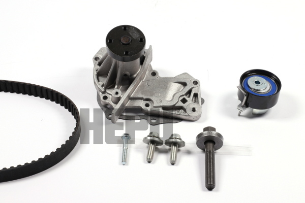 Set distributie (curea + intinzator + Pompa apa) potrivit VOLVO C30, S40 II, V50; FORD B-MAX, C-MAX, C-MAX II, ECOSPORT, FIESTA, FIESTA V, FIESTA VI, FOCUS C-MAX 1.2-1.6LPG 11.01-