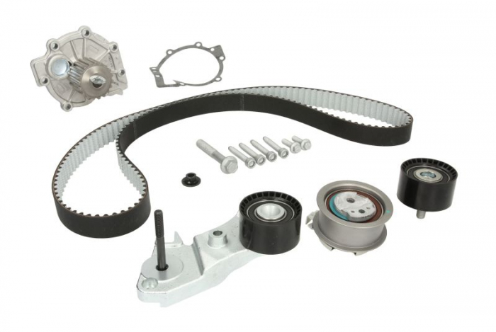 Set distributie (curea + intinzator + Pompa apa) potrivit VOLVO S60 II, S80 II, S90 II, V40, V60 I, V60 II, V70 III, V90 II, XC40, XC60 I, XC60 II, XC70 II, XC90 II 2.0 2.0D 09.13-