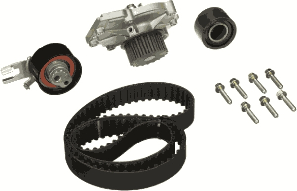 Set distributie (curea + intinzator + Pompa apa) potrivit VOLVO S80 I, XC90 I 2.9 3.0 06.01-12.06