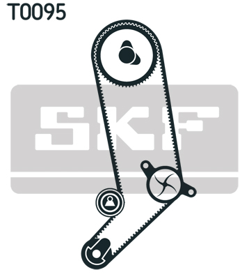 Set distributie (curea + intinzator + pompa apa) potrivit VW CALIFORNIA T4 CAMPER, TRANSPORTER T4 2.5 09.90-06.03 [3]