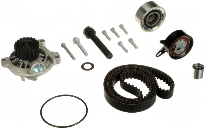 Set distributie (curea + intinzator + Pompa apa) potrivit VW CRAFTER 30-35, CRAFTER 30-50 2.5D 04.06-05.13