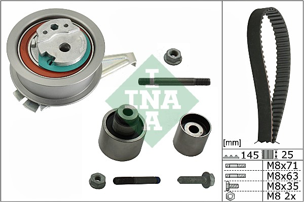 Set distributie (curea + pinion) potrivit MAN TGE; AUDI A3, A4 ALLROAD B9, A4 B9, A5, A6 C8, Q2, Q5; SEAT ARONA, ATECA, IBIZA V, LEON, LEON SC, LEON ST; SKODA KAMIQ, KAROQ 1.6D 2.0D 04.12-