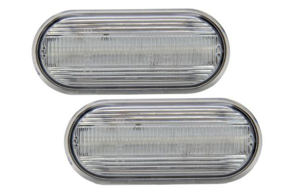 Set lumini semnalizare stanga dreapta (transparent, LED) potrivit FORD GALAXY I; SEAT ALHAMBRA, AROSA, CORDOBA, IBIZA III, LEON, MII, TOLEDO II; SKODA CITIGO; VW AMAROK, BORA, BORA I, CADDY III 1.0-El