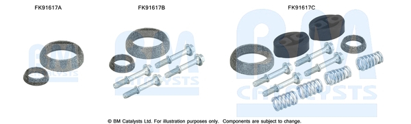 Set montaj esapament potrivit TOYOTA PRIUS 1.5H 2003-2009