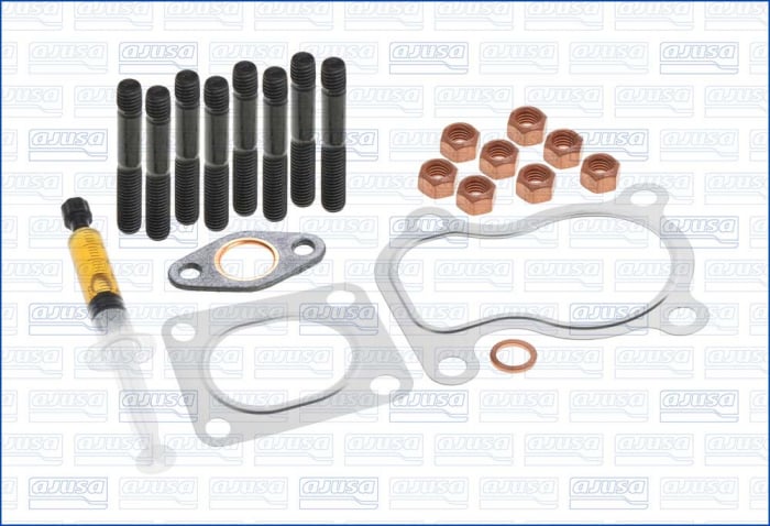 Set montaj turbocompresor (cu garnitura) potrivit ALFA ROMEO 145, 146, 147, 156; FIAT BRAVA, BRAVO I, DOBLO, DOBLO MINIVAN, MAREA, MULTIPLA, PALIO, PUNTO, PUNTO HATCHBACK, STILO, STRADA 1.9D 03.96-