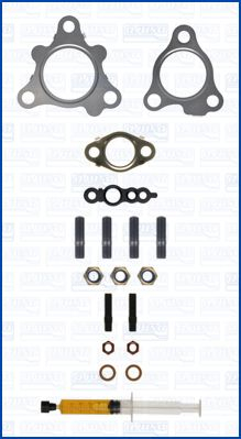 Set montaj turbocompresor (cu garnitura) potrivit HYUNDAI ACCENT IV, I30, I40 I CW, IX35; KIA CARENS III, CARENS IV, CEE D, OPTIMA, PRO CEE D, SOUL I, SOUL II, SPORTAGE III 1.6D 1.7D 02.09-