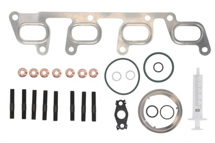 Set montaj turbocompresor potrivit AUDI A1, A3, Q3, TT; SEAT ALHAMBRA, ALTEA, ALTEA XL, IBIZA IV, IBIZA IV SC, LEON; SKODA OCTAVIA II, SUPERB II, YETI; VW BEETLE 2.0D 05.03-