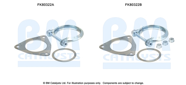 Set montare sistem easpament potrivit ALFA ROMEO 159; FIAT CROMA, GRANDE PUNTO; OPEL ASTRA H, ASTRA H GTC, SIGNUM, VECTRA C, VECTRA C GTS, ZAFIRA B 1.9D dupa 2004 [3]
