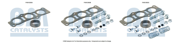 Set montare sistem easpament potrivit CITROEN C1; PEUGEOT 107; TOYOTA AYGO 1.0 2005-2014 [2]