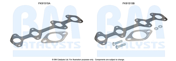 Set montare sistem easpament potrivit FIAT GRANDE PUNTO; LANCIA MUSA, YPSILON 1.2/1.4 06.05- [2]