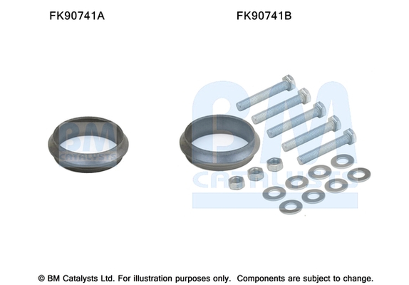 Set montare sistem easpament potrivit MERCEDES SLK (R170) 2.0/2.3 1996-2000 [3]