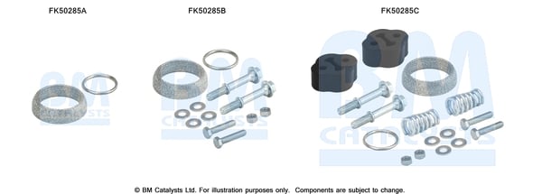 Set montare sistem easpament potrivit NISSAN MICRA IV 1.2 2010-2015