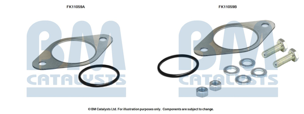Set montare sistem easpament potrivit NISSAN QASHQAI I, X-TRAIL II 2.0D 2007-2013 [3]