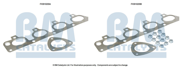 Set montare sistem easpament potrivit OPEL ASTRA G, CORSA C, MERIVA A, VECTRA B, ZAFIRA A 1.4/1.6 1995-2009 [2]