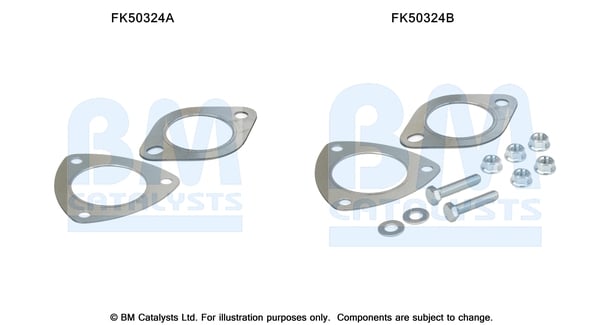 Set montare sistem easpament potrivit OPEL ASTRA J, ZAFIRA C 1.6 1.8 12.09-