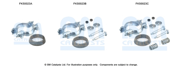 Set montare sistem easpament potrivit PEUGEOT 206, 206+ 1.1/1.4/1.6 09.98- [1]