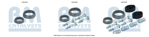Set montare sistem easpament potrivit TOYOTA COROLLA 1.4/1.6 2001-2007 [2]