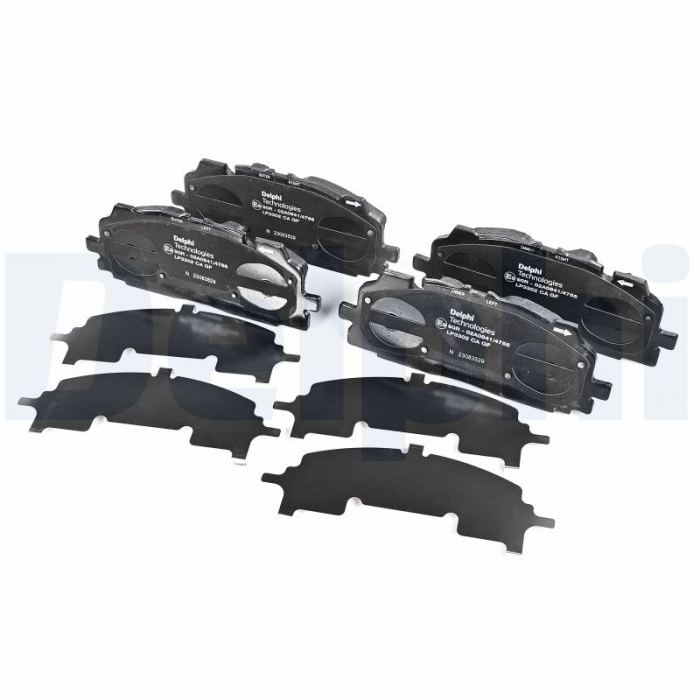Set placute frana Fata potrivit AUDI A3, A4 ALLROAD B9, A4 B9, A5, A6 ALLROAD C8, A6 C8, A7, A8 D5, E-TRON, Q3, Q5, Q7, Q8; BENTLEY BENTAYGA; CUPRA FORMENTOR; VW TOUAREG 1.4-Electric 01.15- [2]