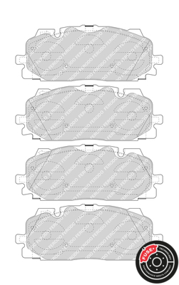 Set placute frana Fata potrivit AUDI A3, A4 ALLROAD B9, A4 B9, A5, A6 ALLROAD C8, A6 C8, A7, A8 D5, E-TRON, Q3, Q5, Q7, Q8, Q8 E-TRON; BENTLEY BENTAYGA; VW TOUAREG 1.4-Electric 01.15- [3]