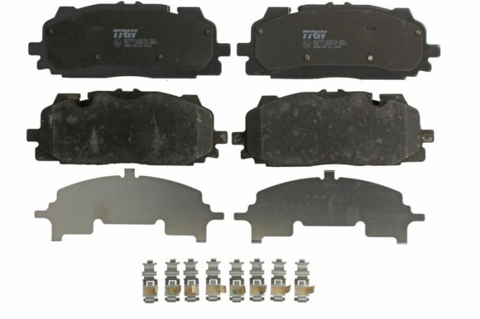 Set placute frana Fata potrivit AUDI A4 ALLROAD B9, A4 B9, A5, A6 ALLROAD C8, A6 C8, A7, A8 D5, E-TRON, Q3, Q5, Q7, Q8; BENTLEY BENTAYGA; VW TOUAREG 1.4-Electric 01.15-