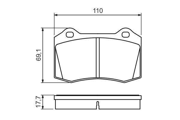 Set placute frana Fata potrivit FORD FOCUS I; SEAT CORDOBA, IBIZA II; TESLA MODEL X 1.8-Electric 02.97- [3]