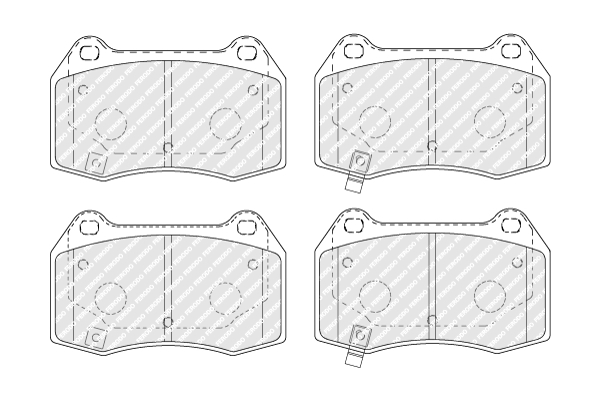 Set placute frana Fata potrivit NISSAN 350Z; TESLA MODEL X 3.5/Electric 09.02- [2]