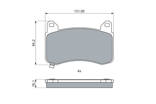 Set placute frana fata potrivit TESLA MODEL 3, MODEL Y Electric 01.17- [2]