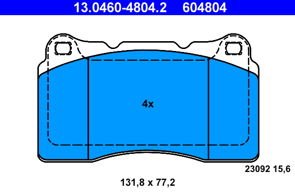 Set placute frana Fata potrivit VOLVO S60 I, V70 II; ALFA ROMEO GIULIETTA; RENAULT MEGANE III 1.6D-2.5 01.03-12.20 [2]