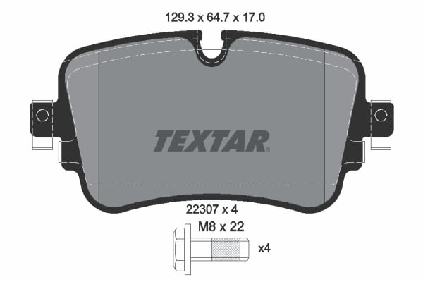 Set placute frana Spate (cu suruburi de ghidare a etrierului de frana), potrivit AUDI A6 ALLROAD C8, A6 C8, A7, A8 D4, A8 D5, E-TRON, Q7, Q8; LAMBORGHINI URUS; VW TOUAREG 2.0-Electric 01.15-