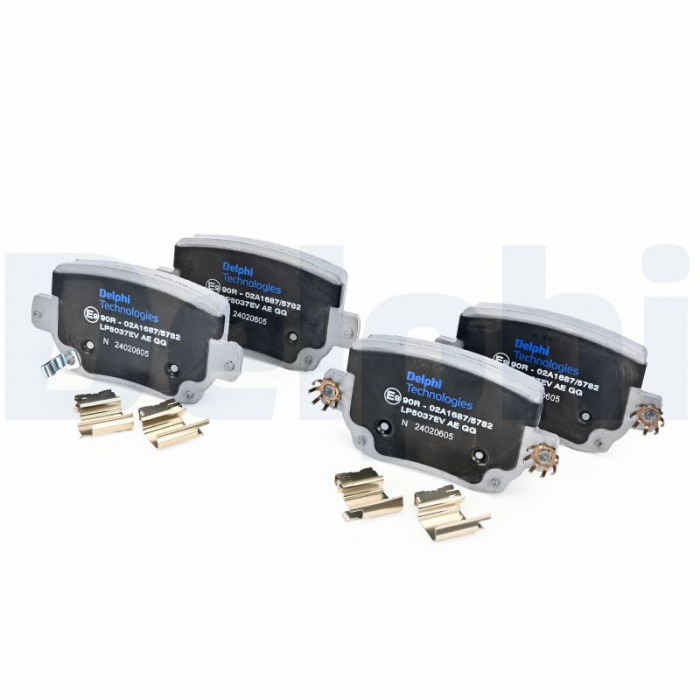 Set placute frana Spate (cu un tampon de amortizare pentru vehicule electrice), potrivit TESLA MODEL 3, MODEL Y Electric 01.17- [2]