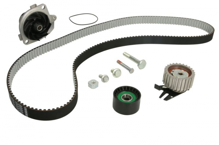 Set pompa apa + curea dintata potrivit ALFA ROMEO 147, 156, 159; FIAT BRAVO II, CROMA, CROMA KOMBI, DOBLO, DOBLO MINIVAN, GRANDE PUNTO, MAREA, PUNTO, SEDICI; LANCIA KAPPA 1.9D 2.4D 09.97-