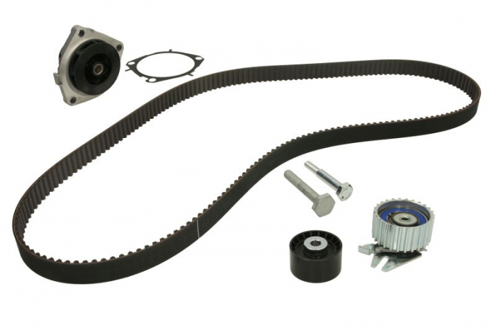 Set pompa apa + curea dintata potrivit ALFA ROMEO 147, 159, GIULIETTA, GT, MITO; FIAT 500L, 500X, BRAVO, BRAVO II, CROMA, DOBLO, DOBLO CARGO, DUCATO, FREEMONT 1.6D 1.9D 2.0D 09.03-