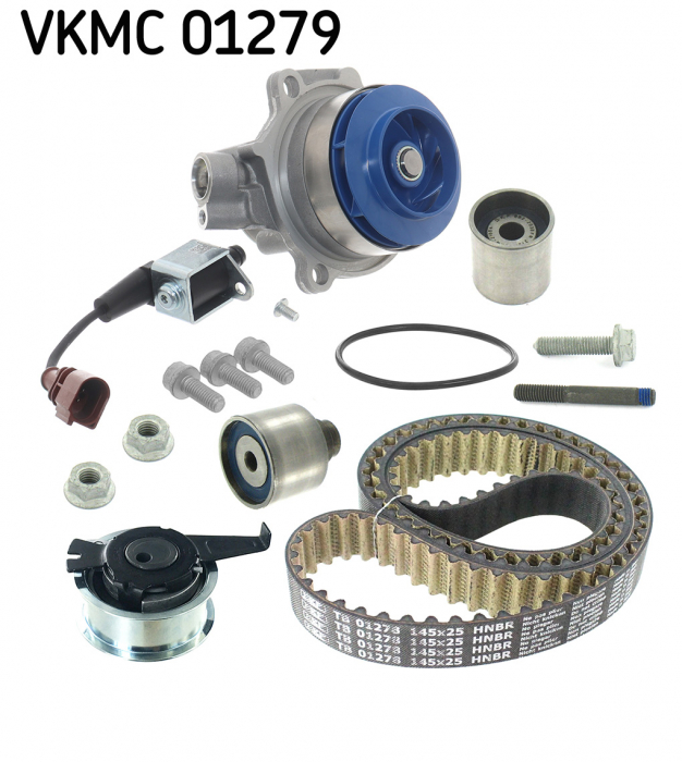 Set pompa apa + curea dintata potrivit AUDI A3, Q2; SEAT ARONA, IBIZA V, LEON, LEON SC, LEON ST; SKODA KAMIQ, KAROQ, OCTAVIA III, SCALA; VW CALIFORNIA T6 CAMPER, CRAFTER 1.6D 2.0D 11.12-