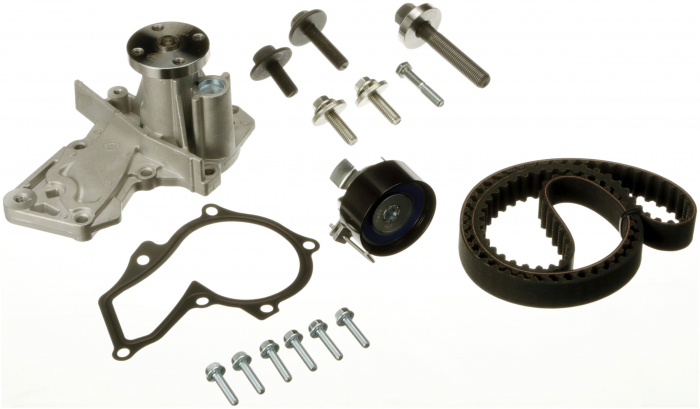 Set pompa apa + curea dintata potrivit VOLVO C30, S40 II, V50; FORD B-MAX, C-MAX, C-MAX II, COURIER, ECOSPORT, FIESTA, FIESTA V, FIESTA VI, FOCUS C-MAX, FOCUS II, FOCUS III 1.2-1.6LPG 08.01-