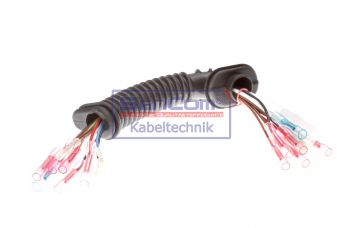 Set reparatie cabluri Cu furtun lichid de spalare parbriz; portbagaj potrivit VW GOLF IV 1.4-3.2 1997-2005 - (250mm, numar pini: 10, cu capac; cu furtun, Stanga) [2]