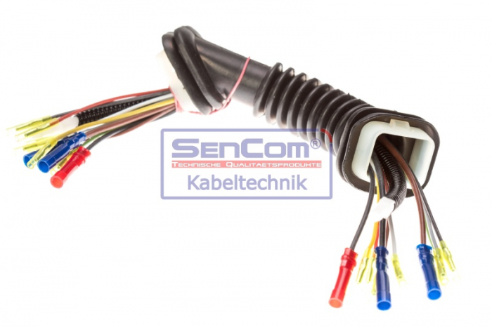 Set reparatie cabluri portbagaj potrivit SKODA ROOMSTER 1.2-1.9D 2006-2015 - (250mm, numar pini: 10, cu capac; cu furtun) [2]