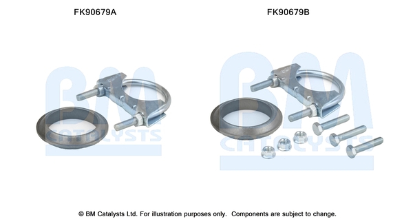 Set sistem esapament potrivit AUDI CABRIOLET B3 2.6/2.8 1992-2000 (kit de montare) [2]