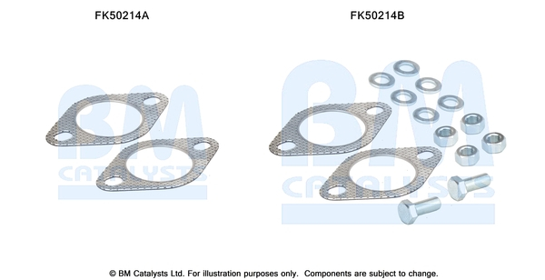 Set sistem esapament (kit de montare) potrivit HYUNDAI TUCSON; KIA SPORTAGE II 2.0D 01.06-03.10