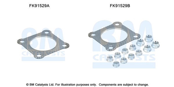 Set sistem esapament (kit de montare) potrivit SEAT AROSA, CORDOBA; VW LUPO I, POLO, POLO III CLASSIC 1.0/1.4 06.94-07.05 [2]