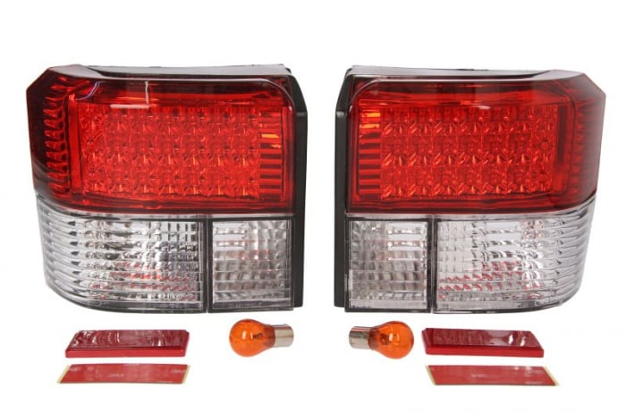 Set stop tripla lampa spate (Semnalizator alb rosu) VW TRANSPORTER BUS PLATFORMA SASIU 1995-2003