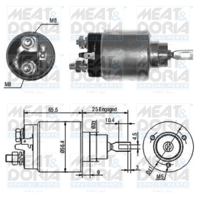 Solenoid electromotor potrivit CITROEN AX, BERLINGO, BERLINGO MULTISPACE, BERLINGO MINIVAN, BX, C15 MINIVAN, C2, C3 I, C3 II, C3 PLURIEL, C4, C4 GRAND PICASSO I, C4 I 1.0-1.6D 10.82-