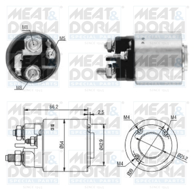 Solenoid electromotor potrivit CITROEN BERLINGO, BERLINGO MULTISPACE, BERLINGO MINIVAN, C1, C2, C3 I, C3 II, C3 PICASSO, C3 PLURIEL, C4, C4 GRAND PICASSO I, C4 I, C4 II 1.4D-2.2D 09.01-