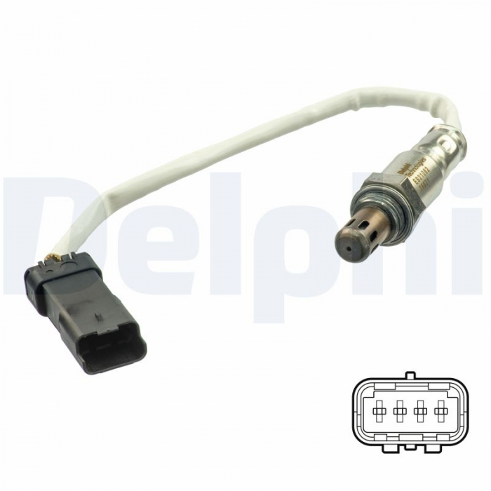 Sonda lambda (381mm) potrivit DS DS 3, DS 4; CITROEN BERLINGO MULTISPACE, C3 AIRCROSS II, C3 II, C3 III, C3 PICASSO, C4 CACTUS, C4 GRAND PICASSO II, C4 II, C4 PICASSO II 1.0 1.2 03.12-