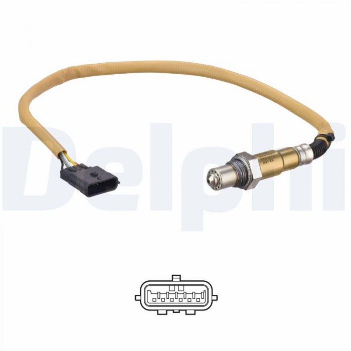 Sonda lambda (395mm) potrivit DACIA LOGAN II, LOGAN MCV II, SANDERO II; RENAULT CLIO IV 1.2 10.12-