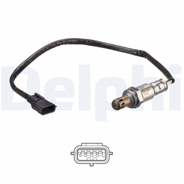 Sonda lambda (450mm) potrivit CHEVROLET EPICA; DACIA DOKKER, DOKKER EXPRESS MINIVAN, DUSTER, LOGAN, LOGAN II, LOGAN MCV II, SANDERO, SANDERO II; NISSAN X-TRAIL I 0.9-2.2D 06.01-